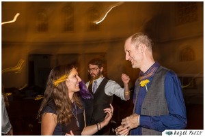 Friends dancing with light trails west philly