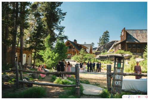 Like an old western town at the hideout at kirkwood wedding venue