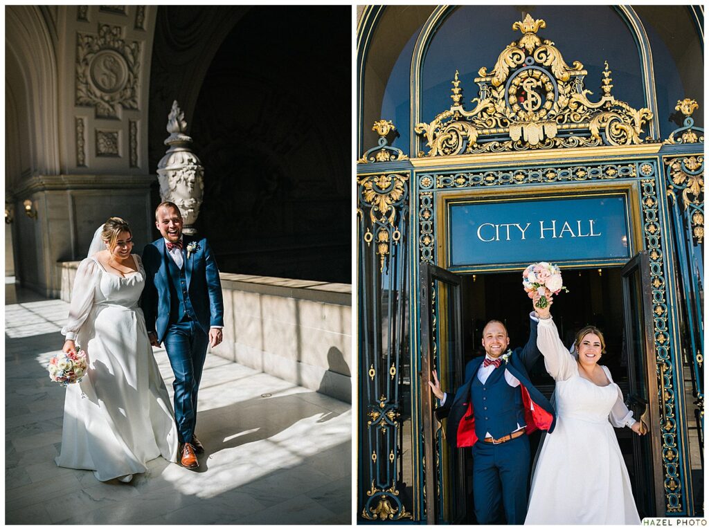 san francisco city hall, courthouse wedding, bay area documentary photographer, sf wedding