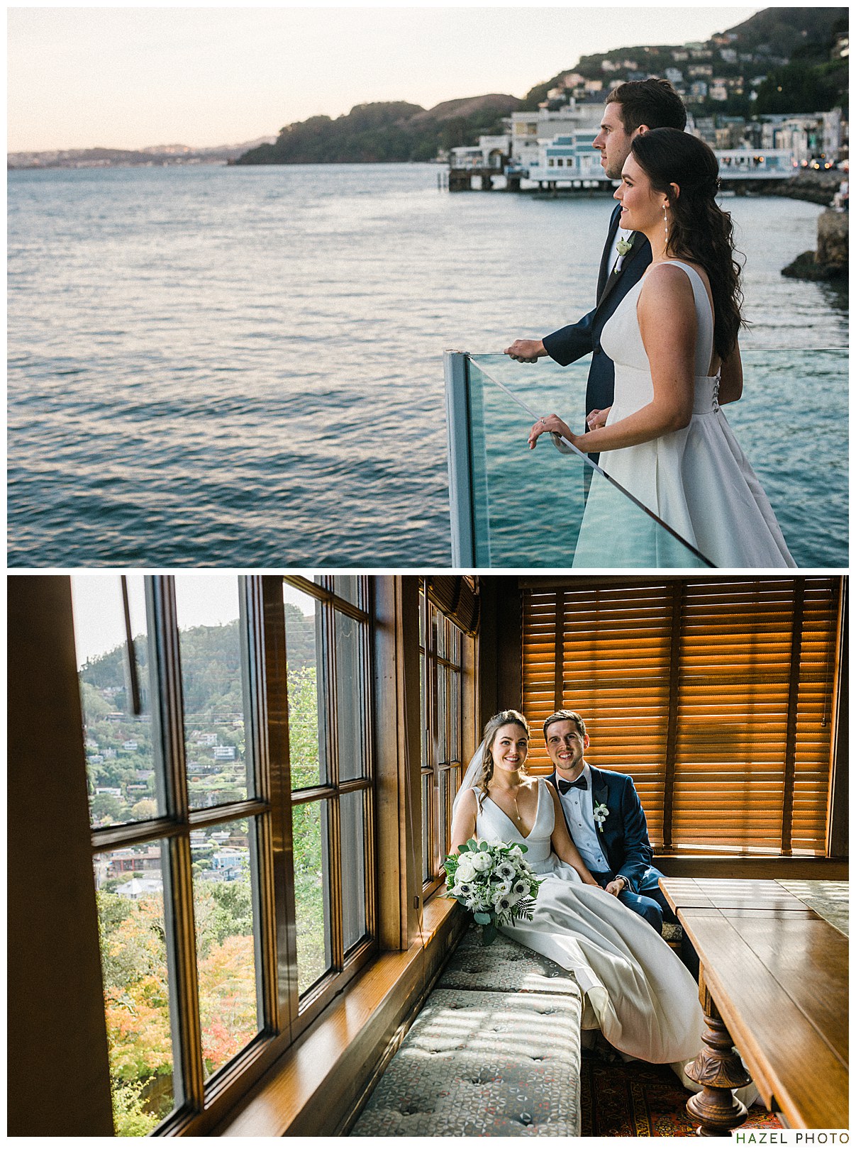 sausalito women's club, documentary wedding photographer, coastal wedding
