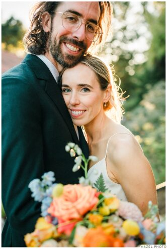 bride and groom portrait