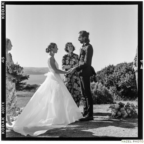 ceremony at marconi lodge tomales bay