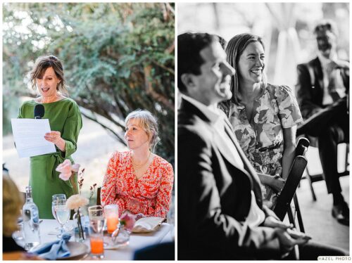 speeches during dinner wedding