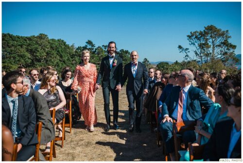 groom with parents processional
