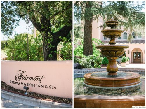 landscape photos of the fairmont sonoma mission inn and spa and fountain