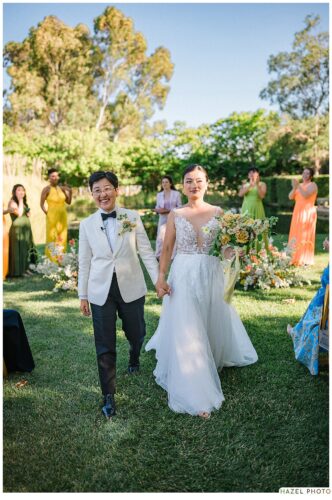 recessional of newlyweds