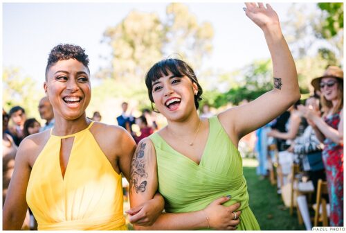 recessional of bridesmaids