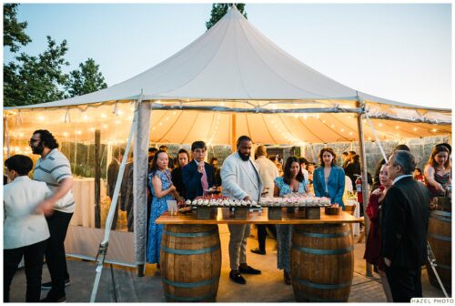 guests at dessert bar