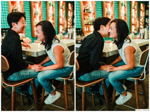 temescal bar north light engagement session