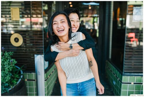temescal bar north light engagement session
