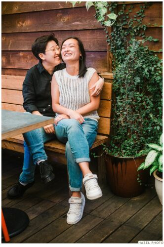 temescal bar north light engagement session
