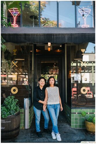 temescal bar north light engagement session
